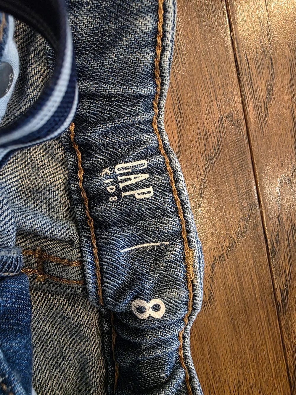 GAP Distressed Blue Denim Skirt SIZE 8